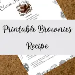 Printable Brownies Recipe