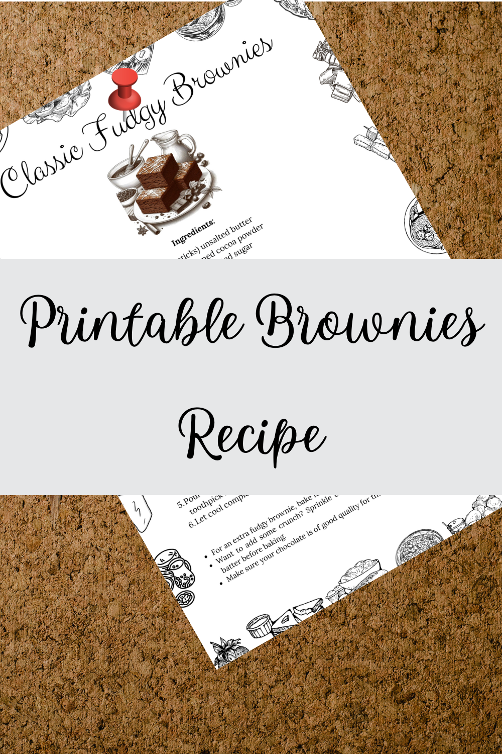 Printable Brownies Recipe