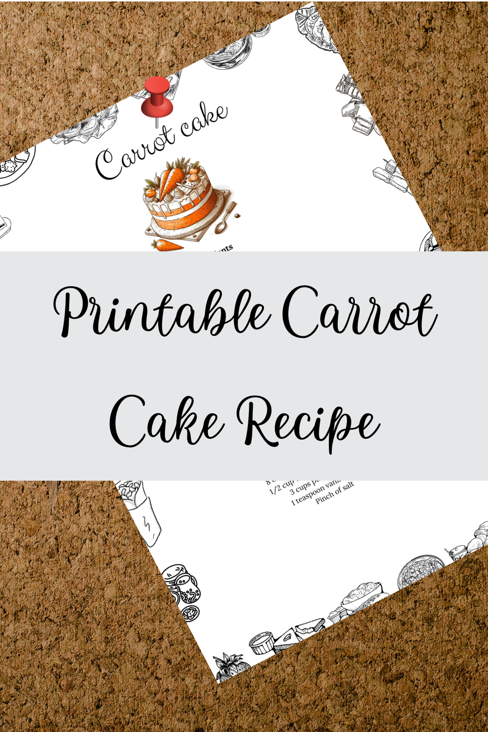 Printable Carrot Cake Recipe