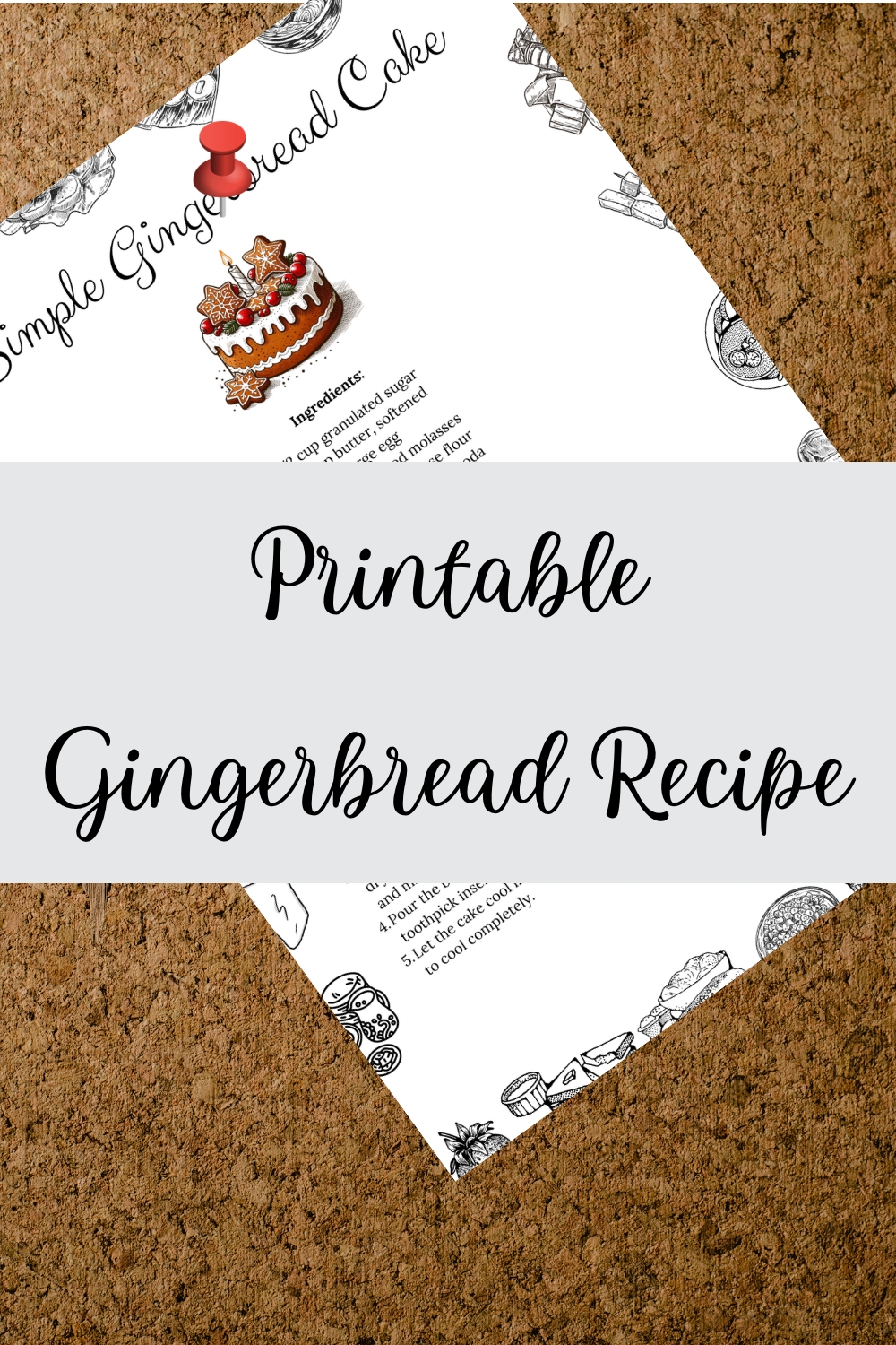 Printable Gingerbread Recipe