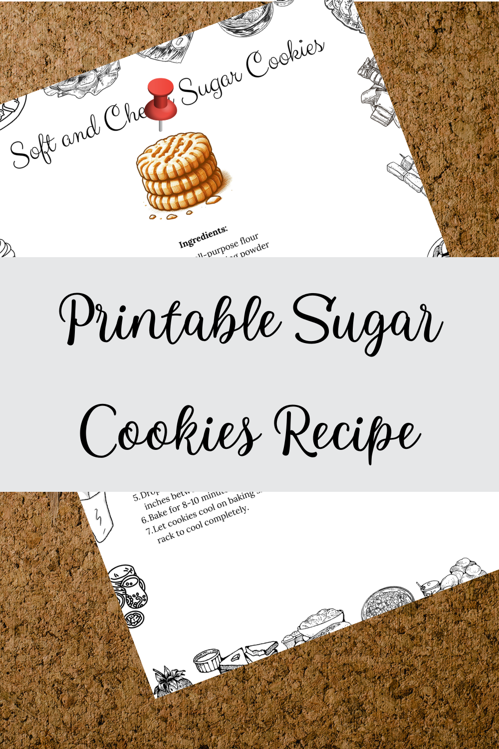 Printable Sugar Cookies Recipe