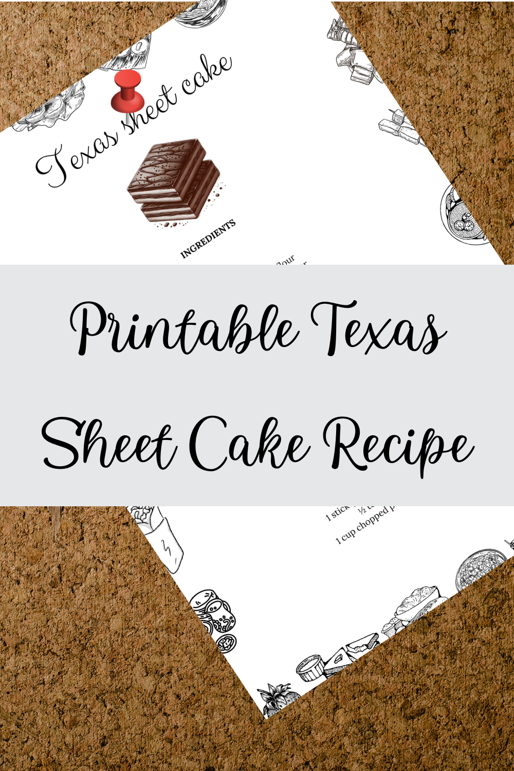 Printable Texas Sheet Cake Recipe