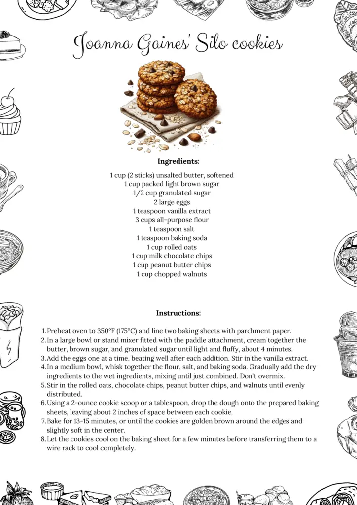 Printable Joanna Gaines’ Silo Cookies Recipe