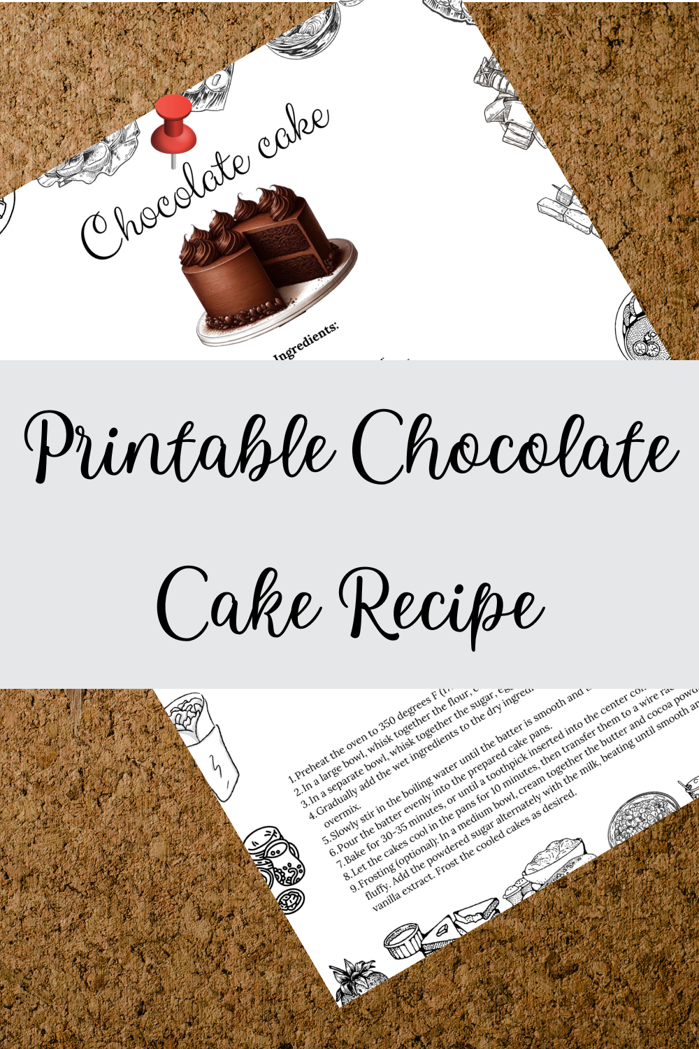Printable Chocolate Cake Recipe