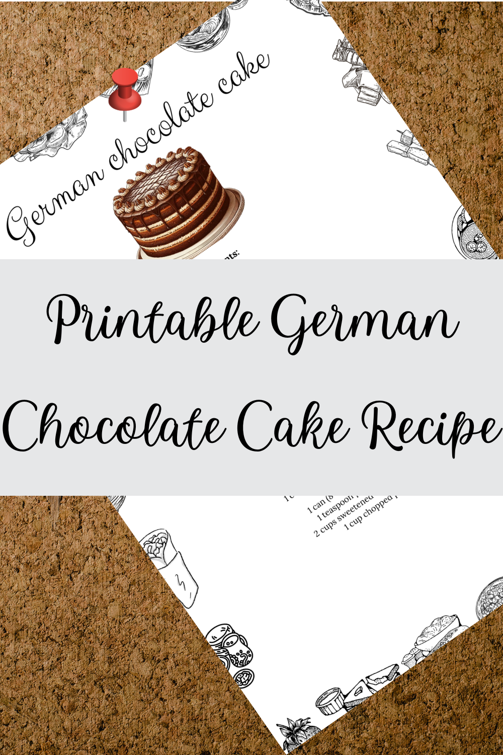 Printable German Chocolate Cake Recipe