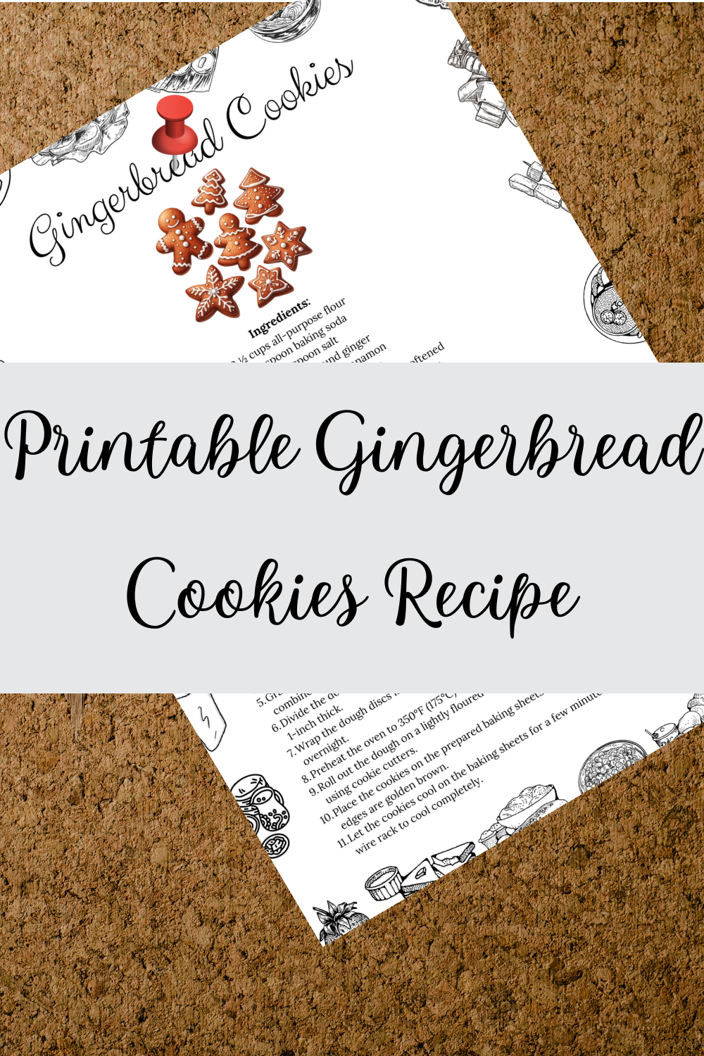 Printable Gingerbread Cookies Recipe