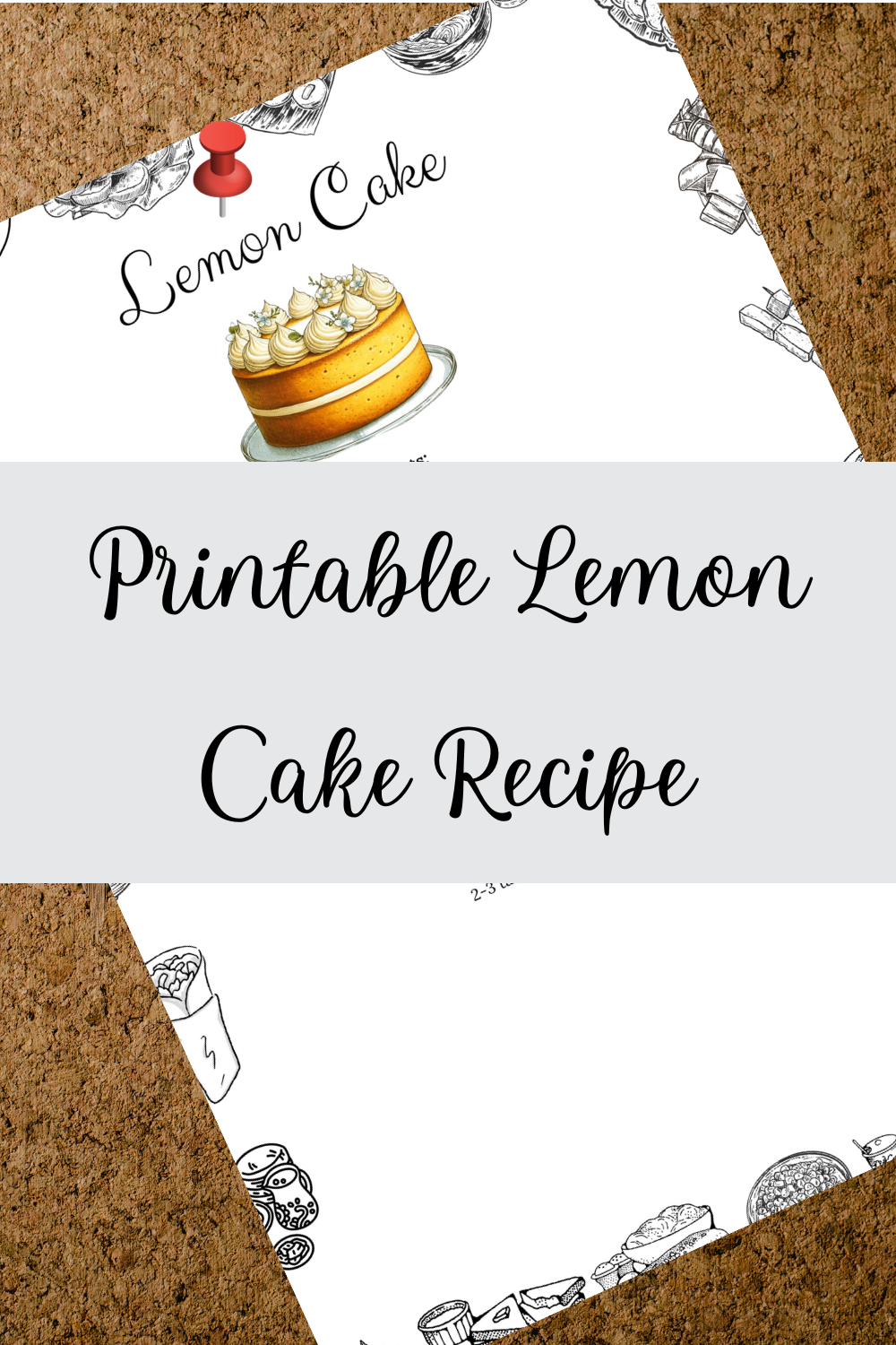 Printable Lemon Cake Recipe
