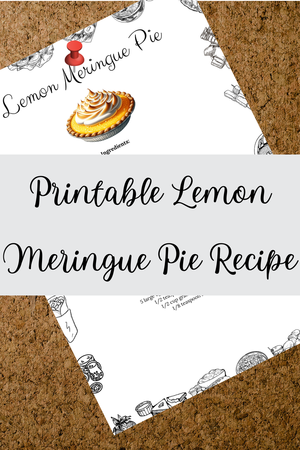 Printable Lemon Meringue Pie Recipe