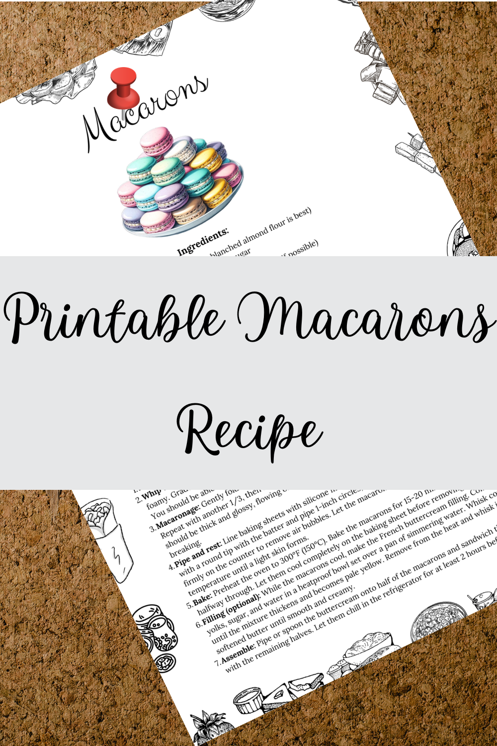 Printable Macarons Recipe