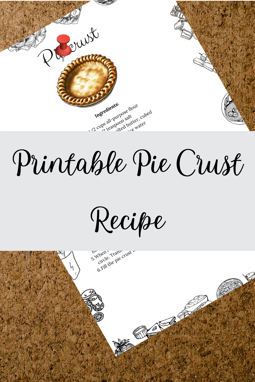Printable Pie Crust Recipe