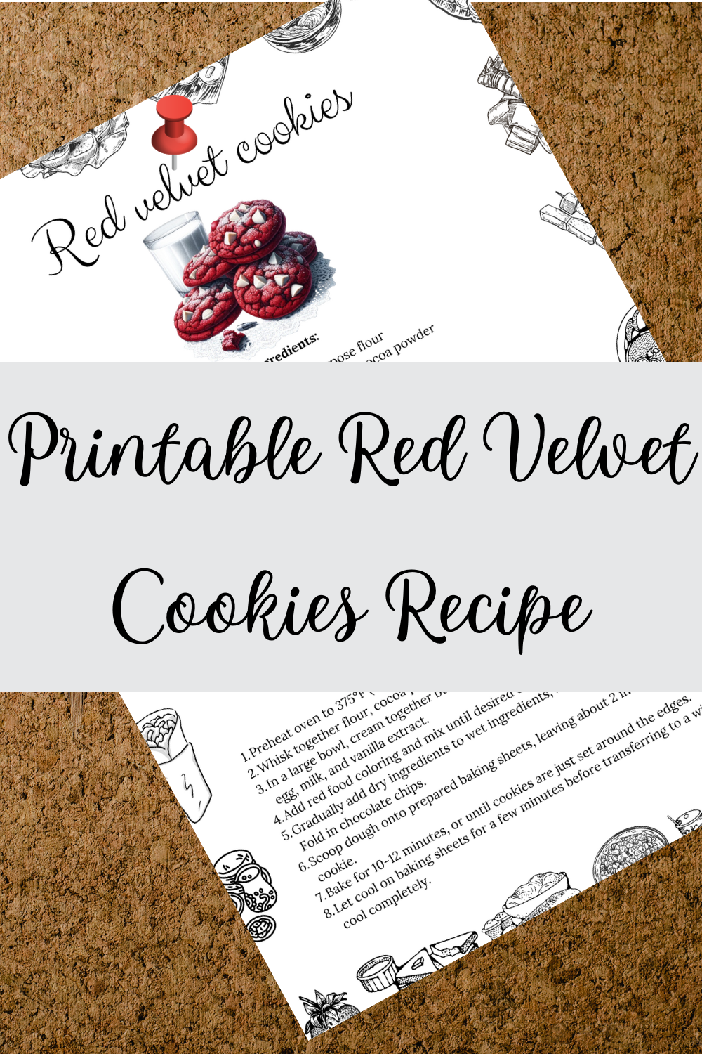 Printable Red Velvet Cookies Recipe