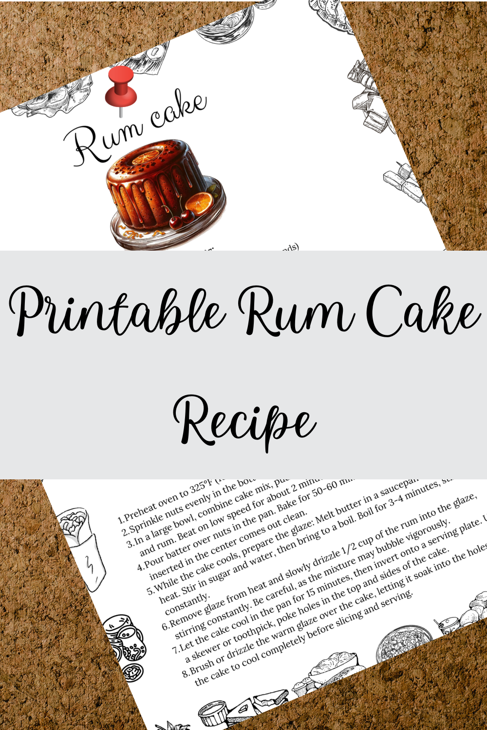Printable Rum Cake Recipe