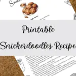 Printable Snickerdoodles Recipe